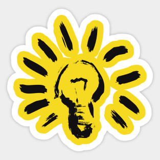 Lightbulb On - A Pop of Color Edition Sticker